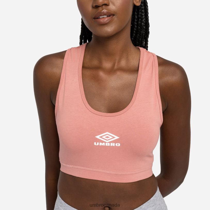 Rosette/White Clothing Diamond Sports Bra Women Umbro 262Z8530