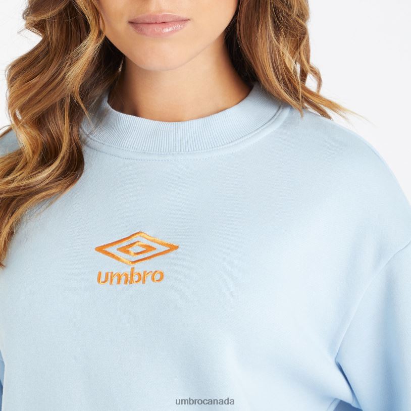 Angel Falls/Blazing Orange Clothing Core Boxy Sweatshirt Women Umbro 262Z8426