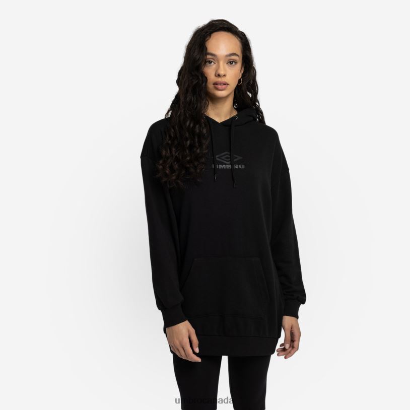 Black Clothing Diamond Oversized Oh Hood Women Umbro 262Z8441