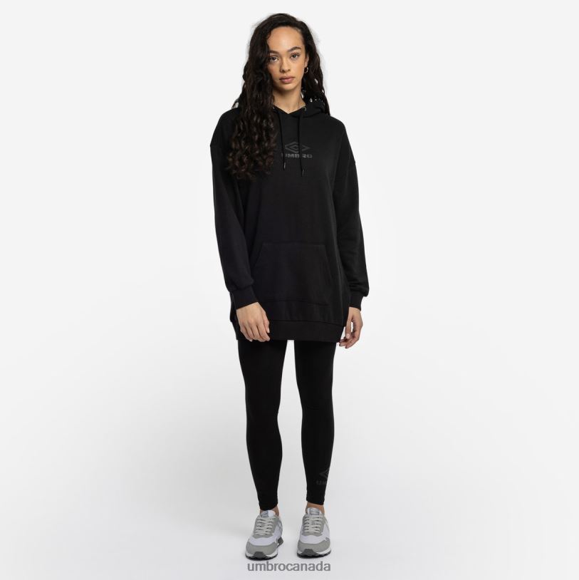 Black Clothing Diamond Oversized Oh Hood Women Umbro 262Z8441