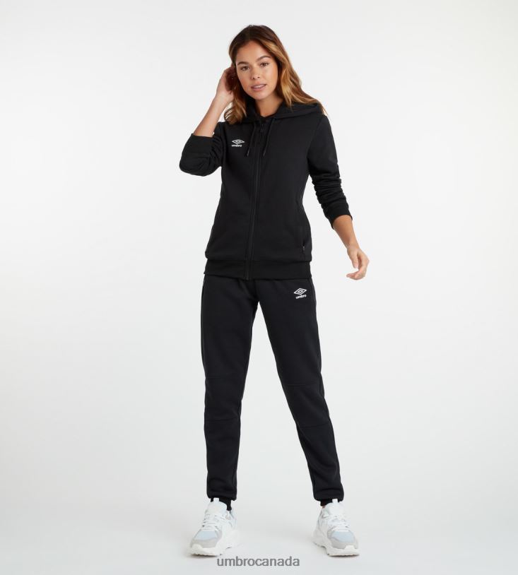Black/White Clothing Club Leisure ZT Hoodie Women Umbro 262Z8447