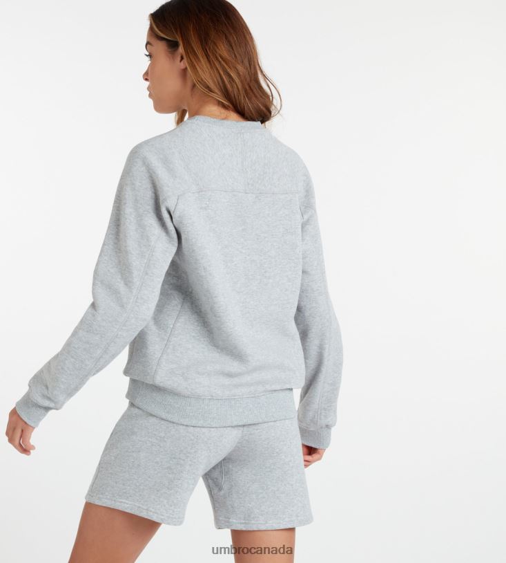 Grey Marl/White Clothing Club Leisure Sweat Women Umbro 262Z8432