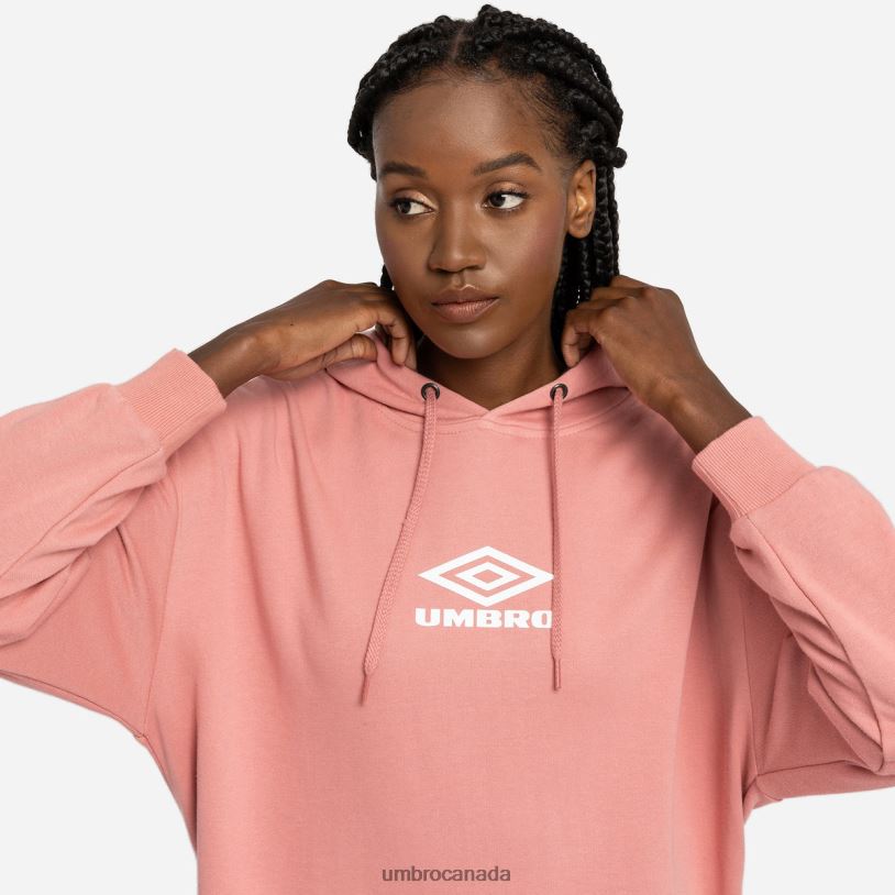 Rosette/White Clothing Diamond Oversized Oh Hood Women Umbro 262Z8442