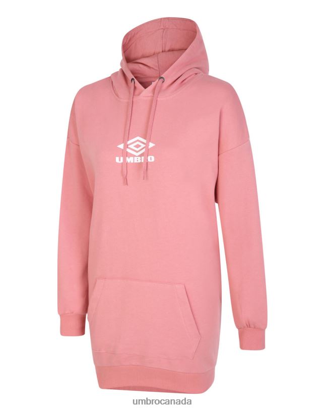 Rosette/White Clothing Diamond Oversized Oh Hood Women Umbro 262Z8442