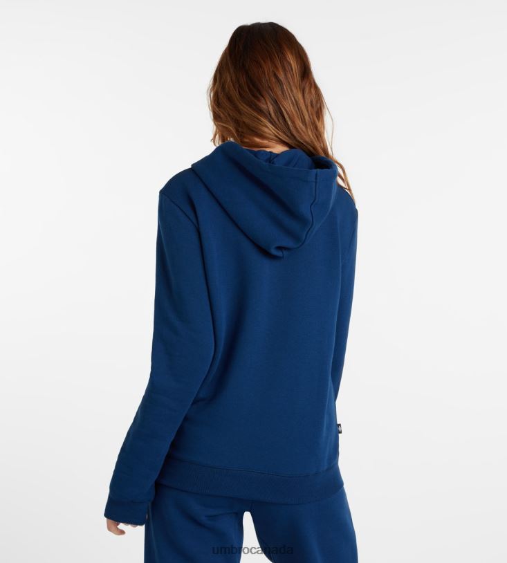 TW Navy/White Clothing Club Leisure Hoody Women Umbro 262Z8452