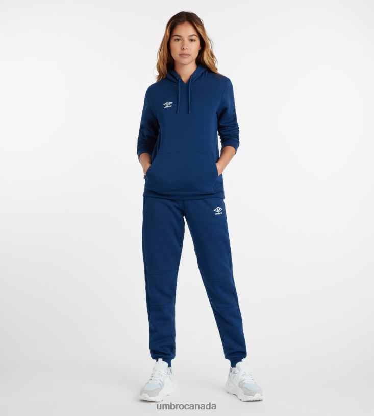 TW Navy/White Clothing Club Leisure Hoody Women Umbro 262Z8452