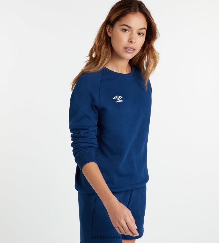 TW Navy/White Clothing Club Leisure Sweat Women Umbro 262Z8434