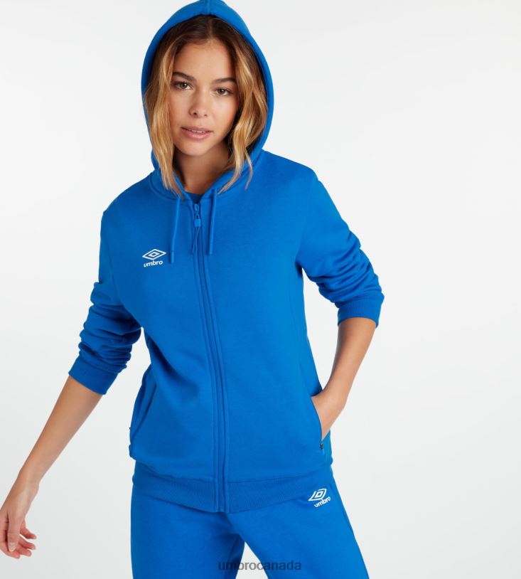TW Royal/White Clothing Club Leisure ZT Hoodie Women Umbro 262Z8449