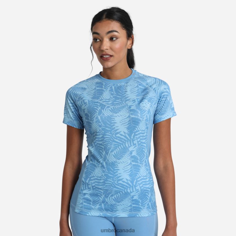 Allure/Clear Sky Clothing Pro Training Printed Poly Tee Women Umbro 262Z8396