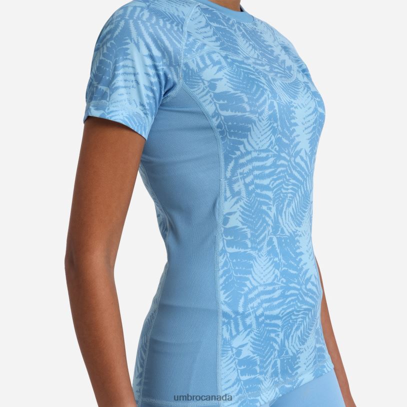 Allure/Clear Sky Clothing Pro Training Printed Poly Tee Women Umbro 262Z8396