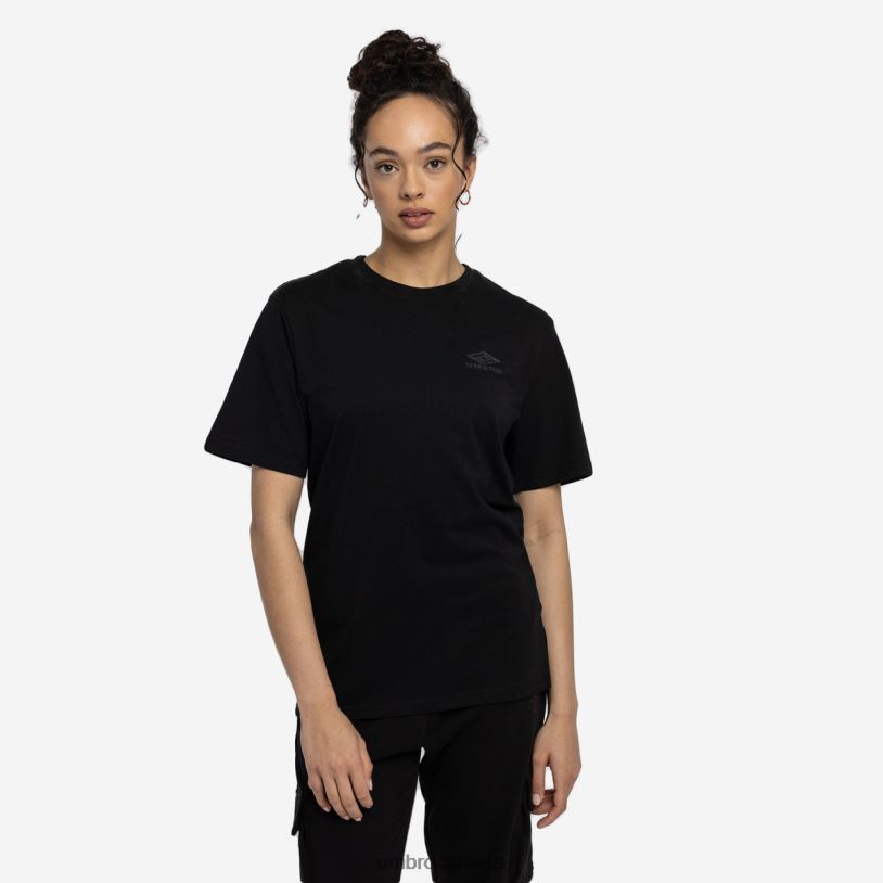 Black Clothing Diamond Boyfriend Tee Women Umbro 262Z8422