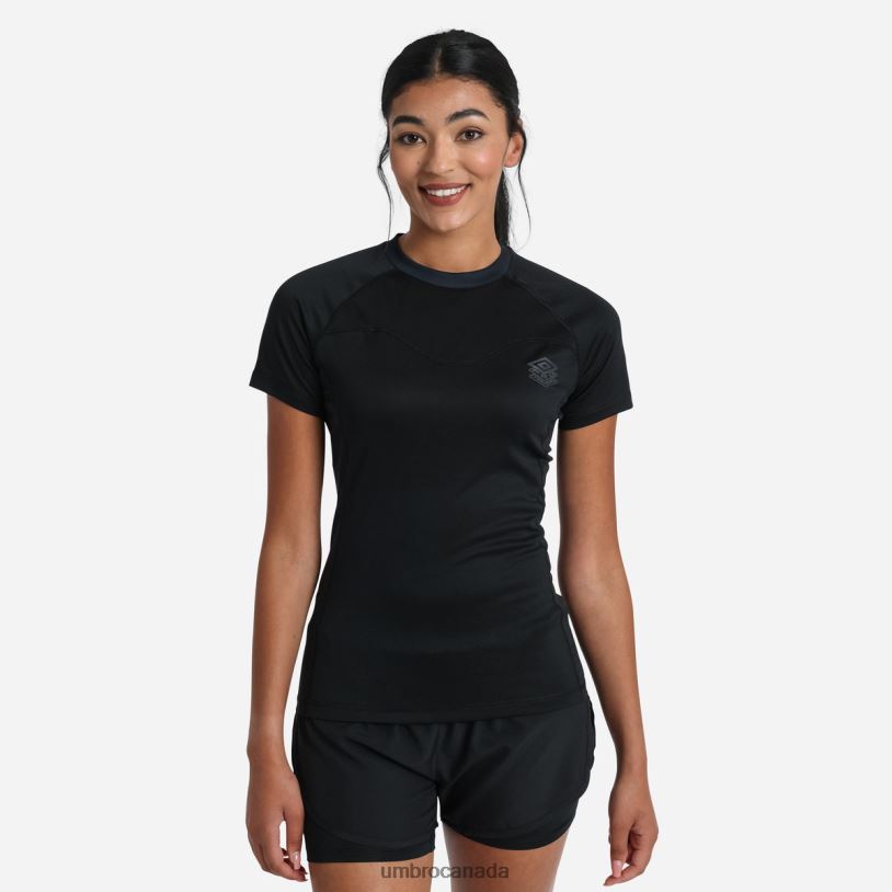 Black Clothing Pro Training Printed Poly Tee Women Umbro 262Z8397
