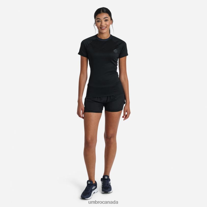 Black Clothing Pro Training Printed Poly Tee Women Umbro 262Z8397