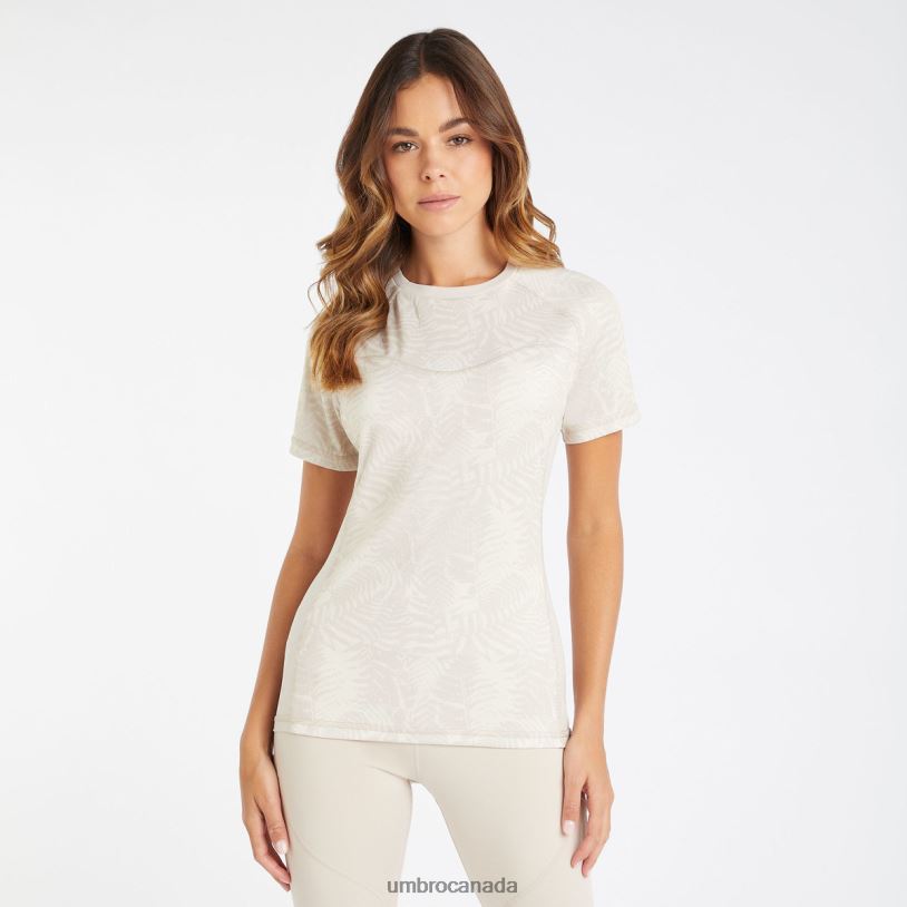 Silver Gray/Birch Clothing Pro Training Printed Poly Tee Women Umbro 262Z8395