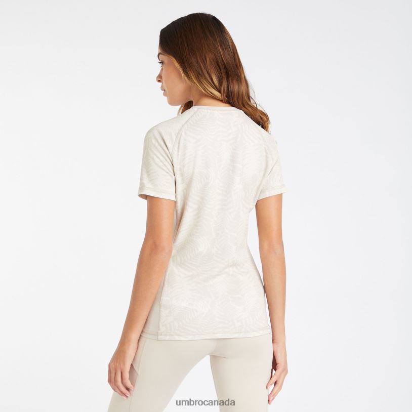 Silver Gray/Birch Clothing Pro Training Printed Poly Tee Women Umbro 262Z8395