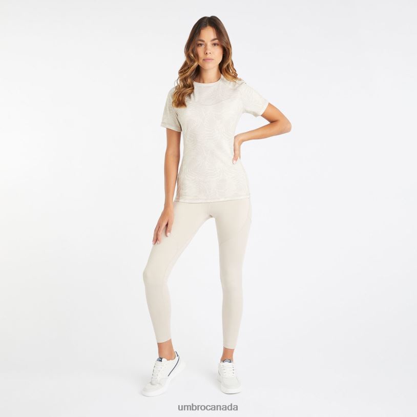 Silver Gray/Birch Clothing Pro Training Printed Poly Tee Women Umbro 262Z8395