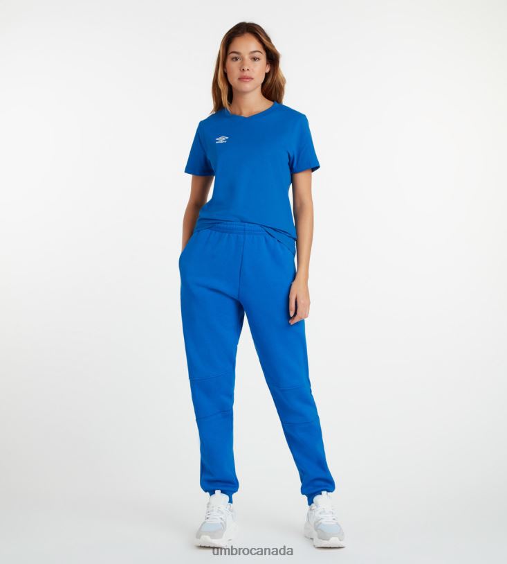 TW Royal/White Clothing Club Leisure Crew Tee Women Umbro 262Z8403