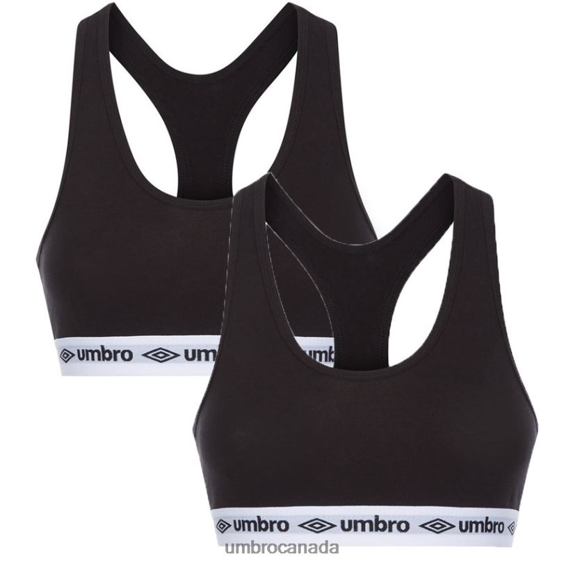Black Clothing Core Bra 2-pack Women Umbro 262Z8555