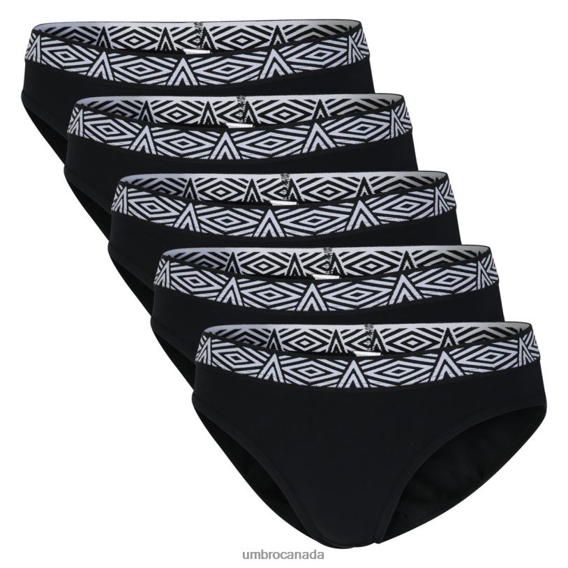 Black Clothing Core Briefs 5 Pack Women Umbro 262Z8533
