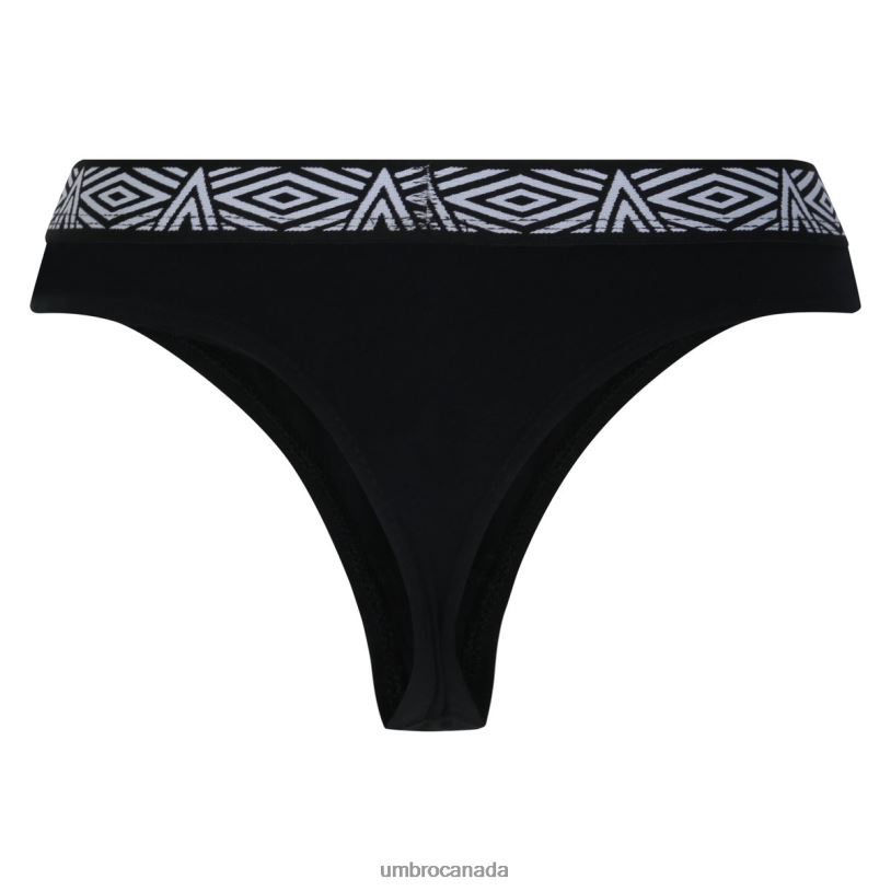 Black Clothing Core Thongs 3 Pack Women Umbro 262Z8536