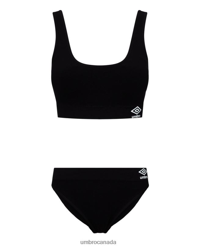 Black Clothing Sam Seamless Bra And Brief Set Women Umbro 262Z8545