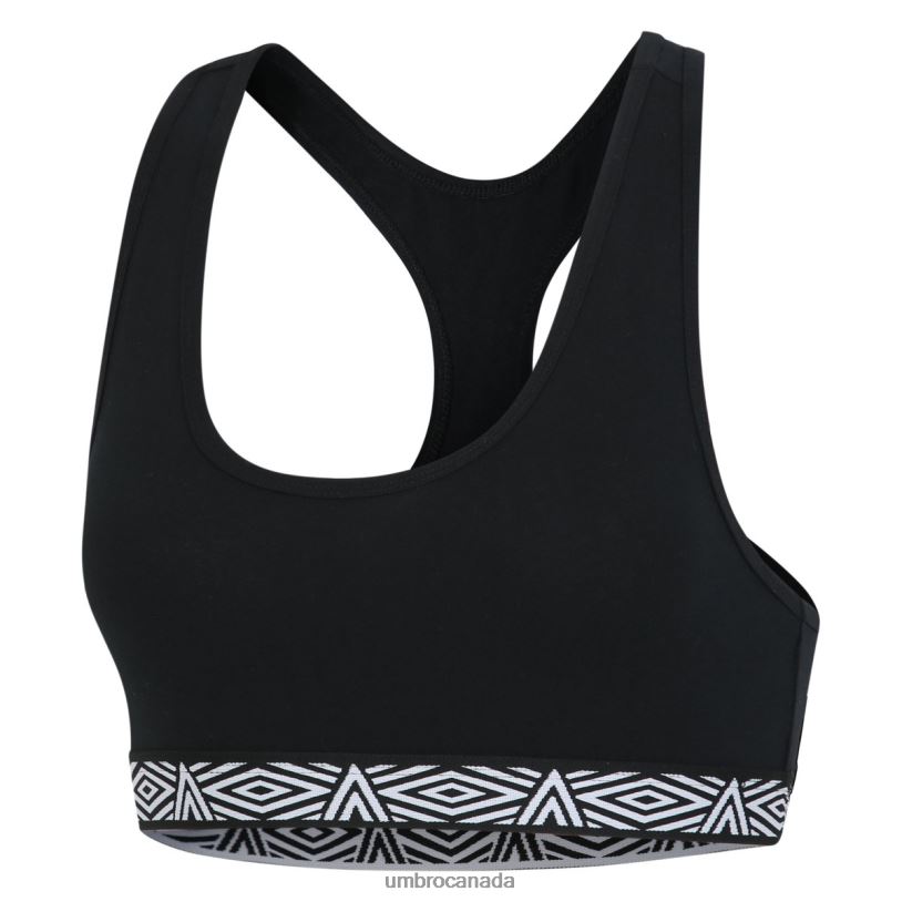 Black/Grey Marl Clothing Core Ladies Bra Top 2 Pack Women Umbro 262Z8538