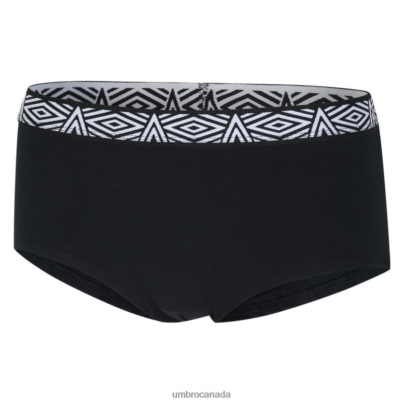 Black/Grey Marl Clothing Core Ladies Hipster 2 Pack Women Umbro 262Z8542