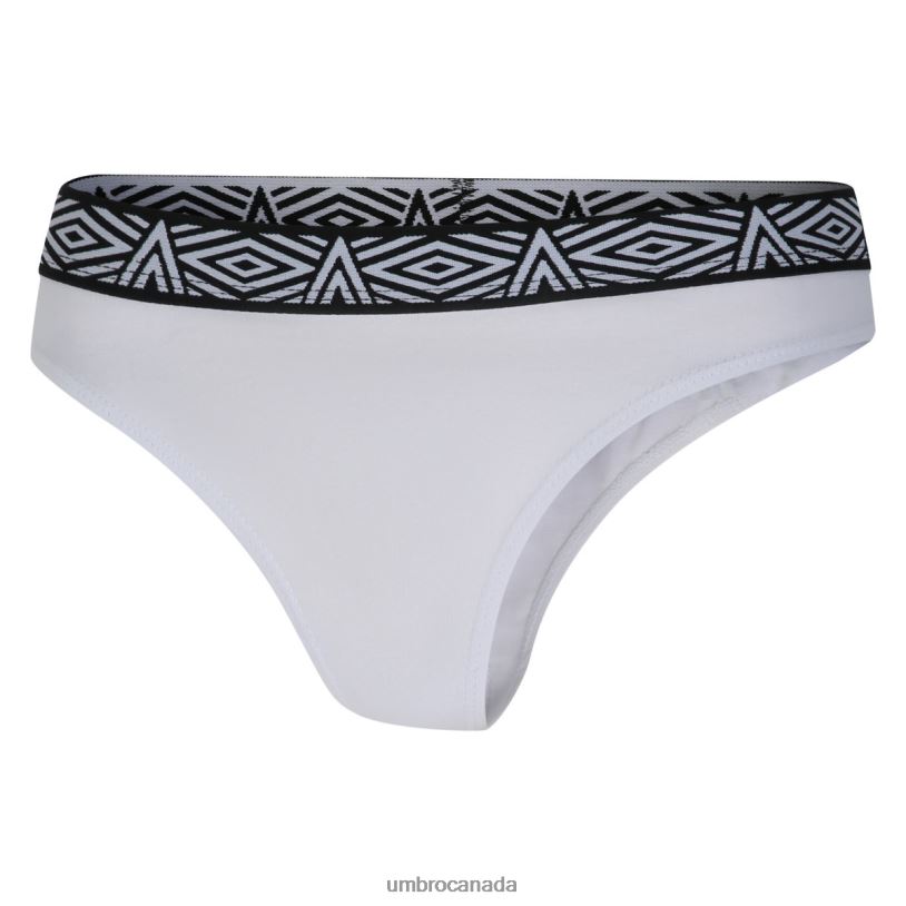 Black/Grey/White Clothing Core Thongs 3 Pack Women Umbro 262Z8535