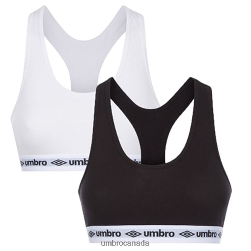 Black/White Clothing Core Bra 2-pack Women Umbro 262Z8556