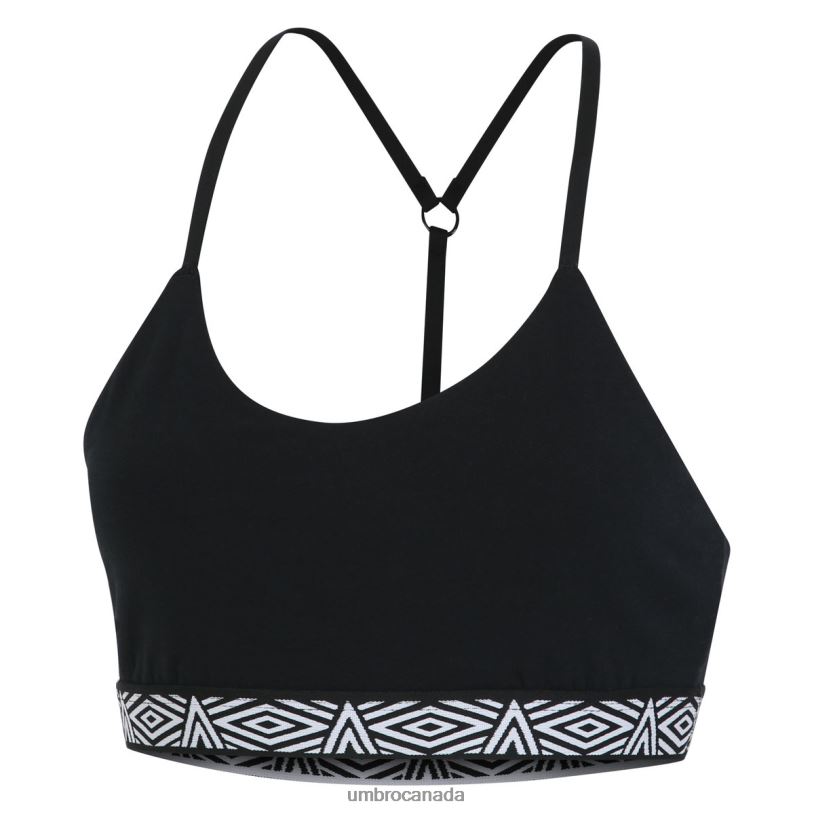 Black/White Clothing Core Ladies Strappy Bra Top 2 Pack Women Umbro 262Z8540