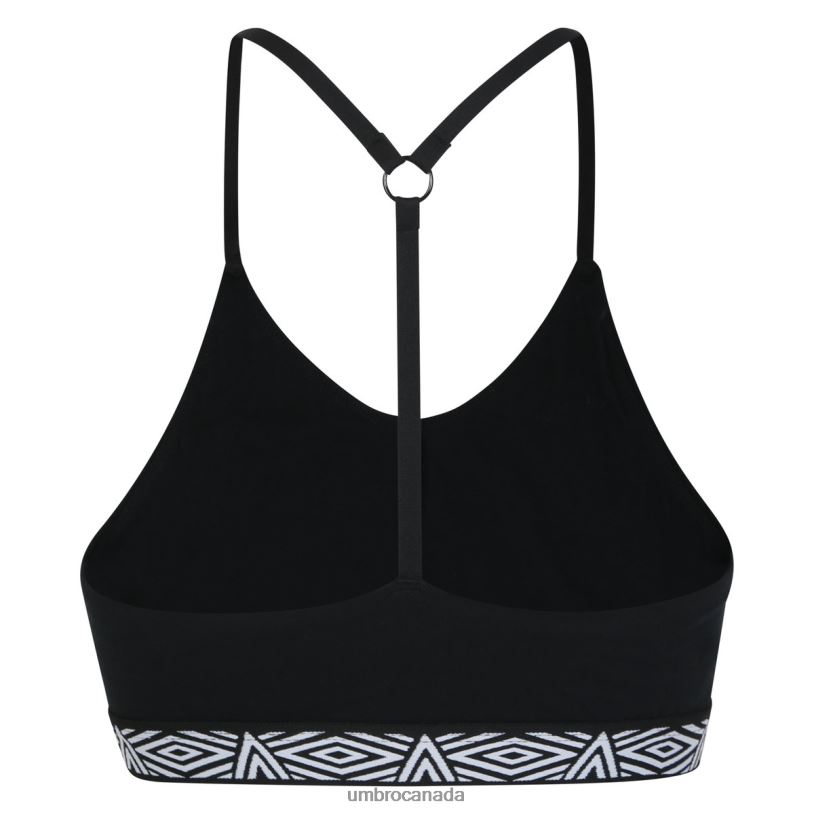 Black/White Clothing Core Ladies Strappy Bra Top 2 Pack Women Umbro 262Z8540