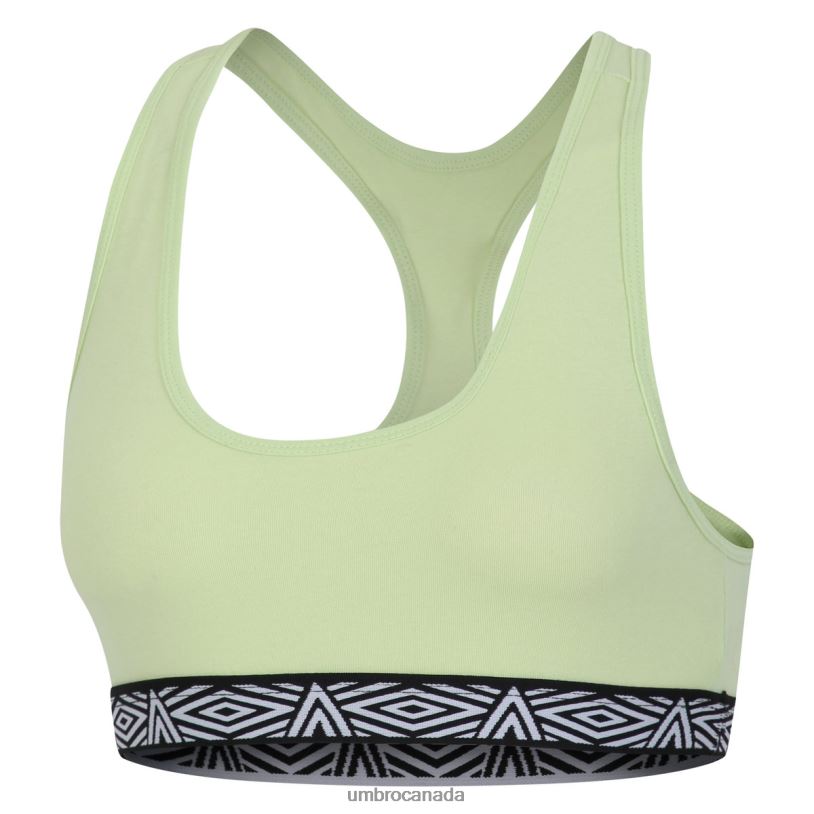 Green/Turquoise Clothing Core Ladies Bra Top 2 Pack Women Umbro 262Z8539