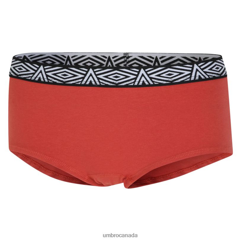 Orange/Clay Clothing Core Ladies Hipster 2 Pack Women Umbro 262Z8541