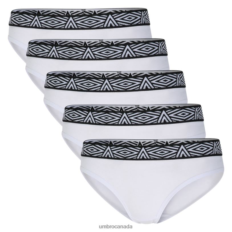 White Clothing Core Briefs 5 Pack Women Umbro 262Z8534